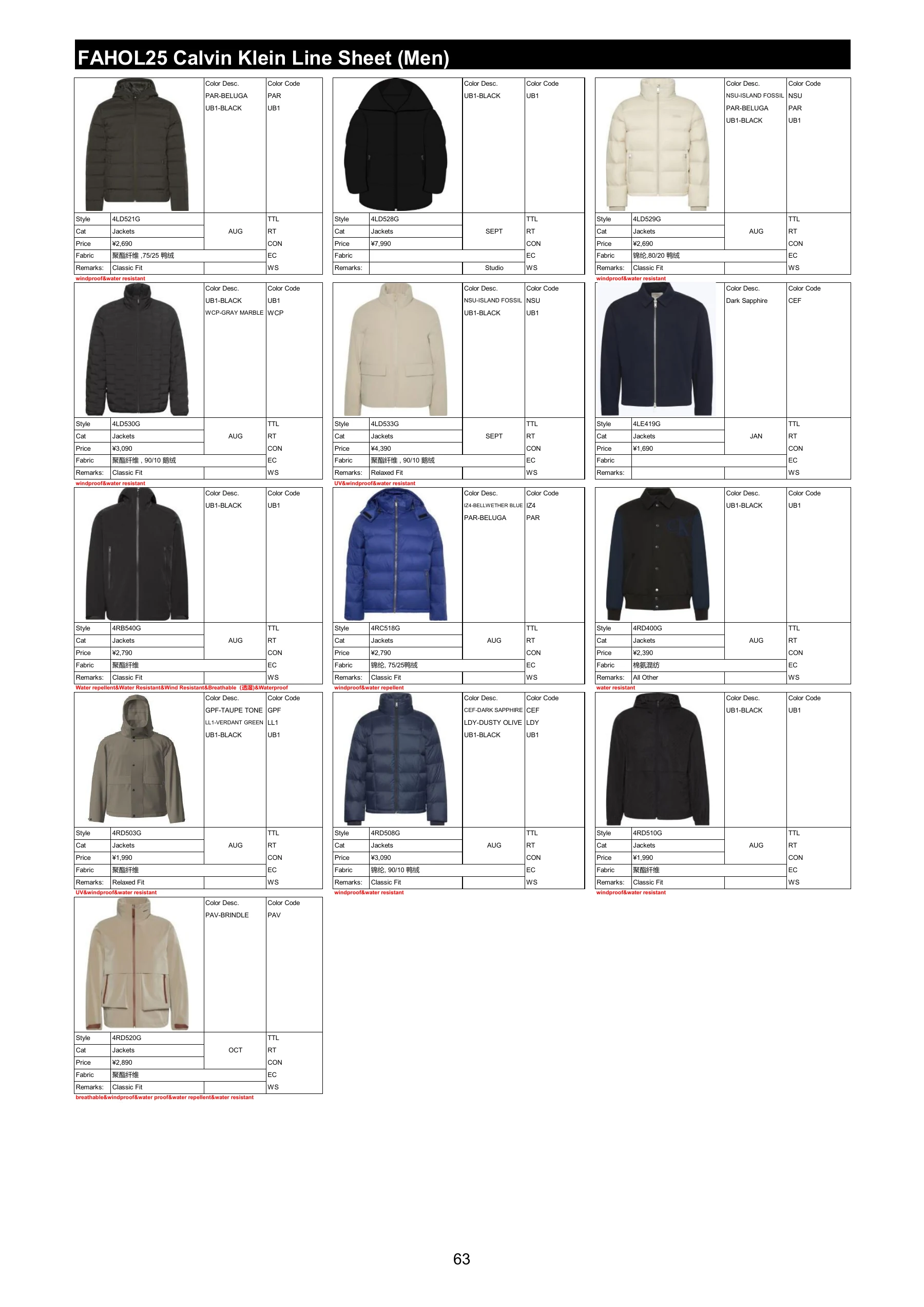 FAHOL25 商品资料，第 65 页