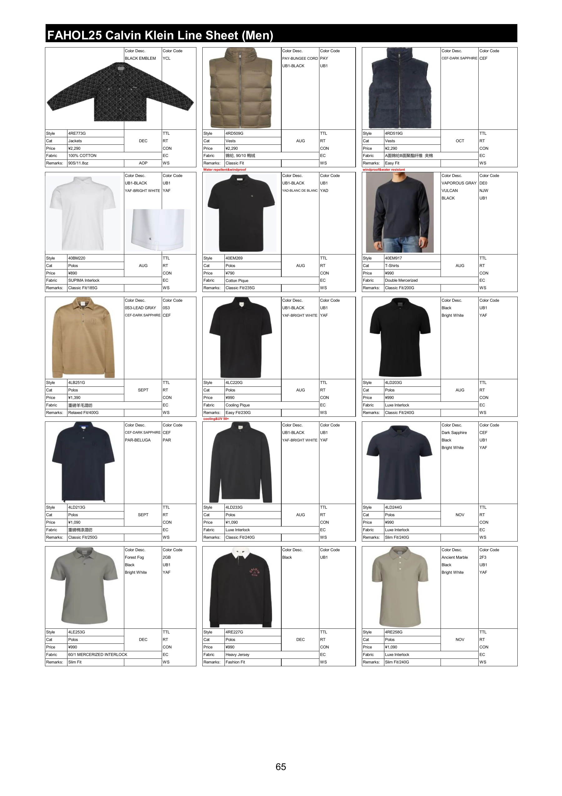FAHOL25 商品资料，第 67 页