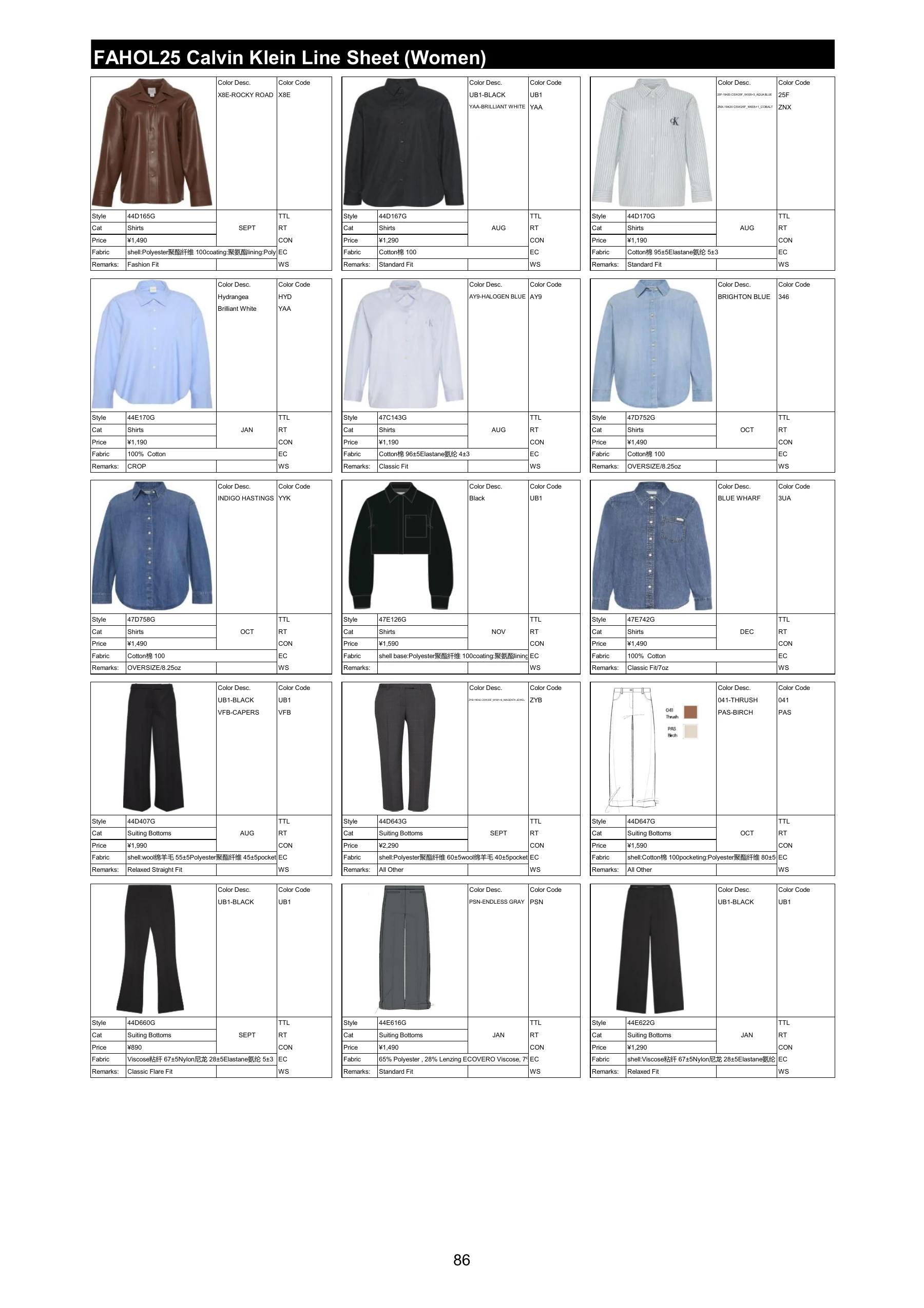 FAHOL25 商品资料，第 88 页